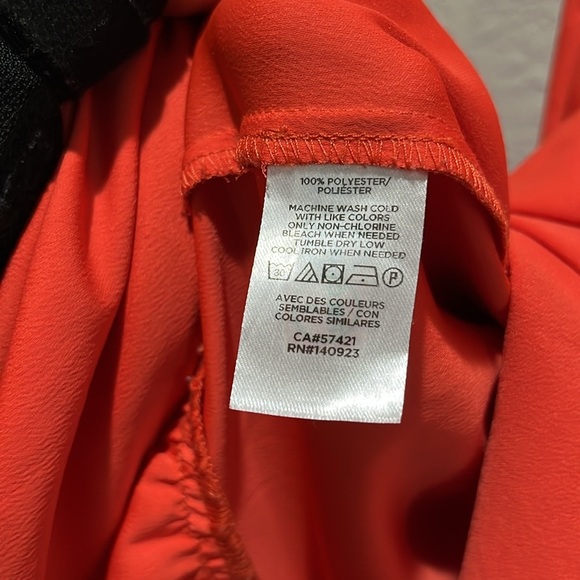 LOFT Women’s Orange Tiered Swing Dress Crew Neck Sleeveless Size XS Cruise Wear - Picture 4 of 9